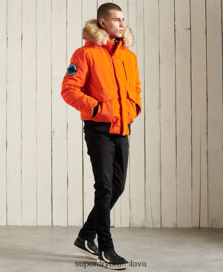 Superdry muži Everest bomber bunda 6B4ZTR1082 oblečenie oranžová