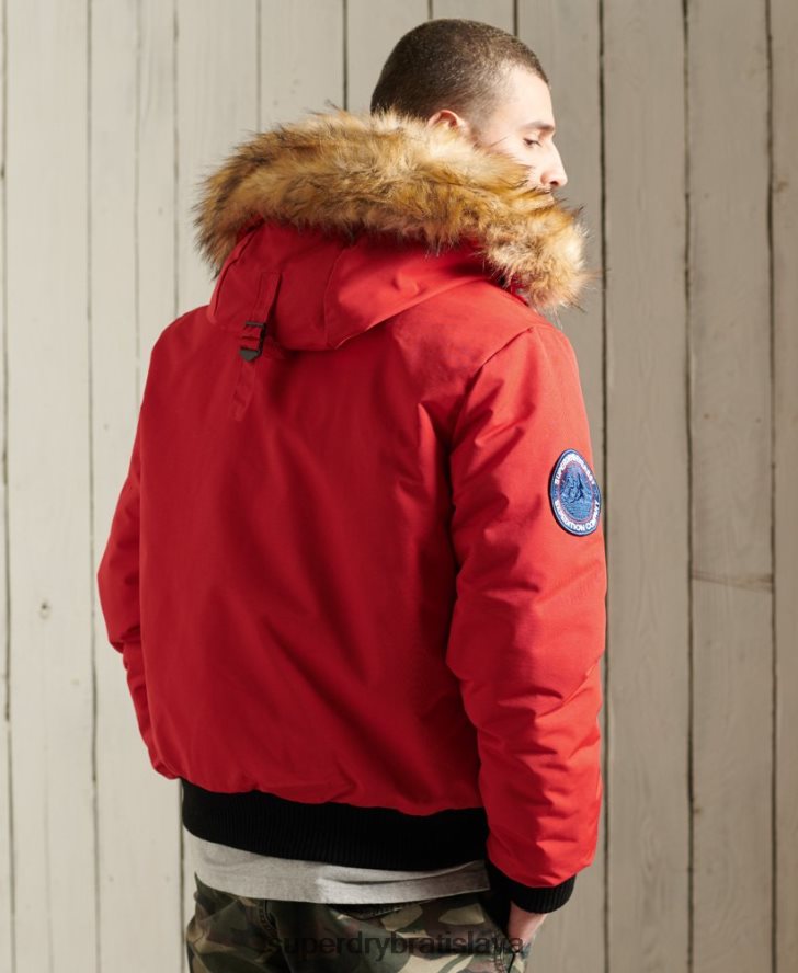 Superdry muži Everest bomber bunda 6B4ZTR1083 oblečenie červená