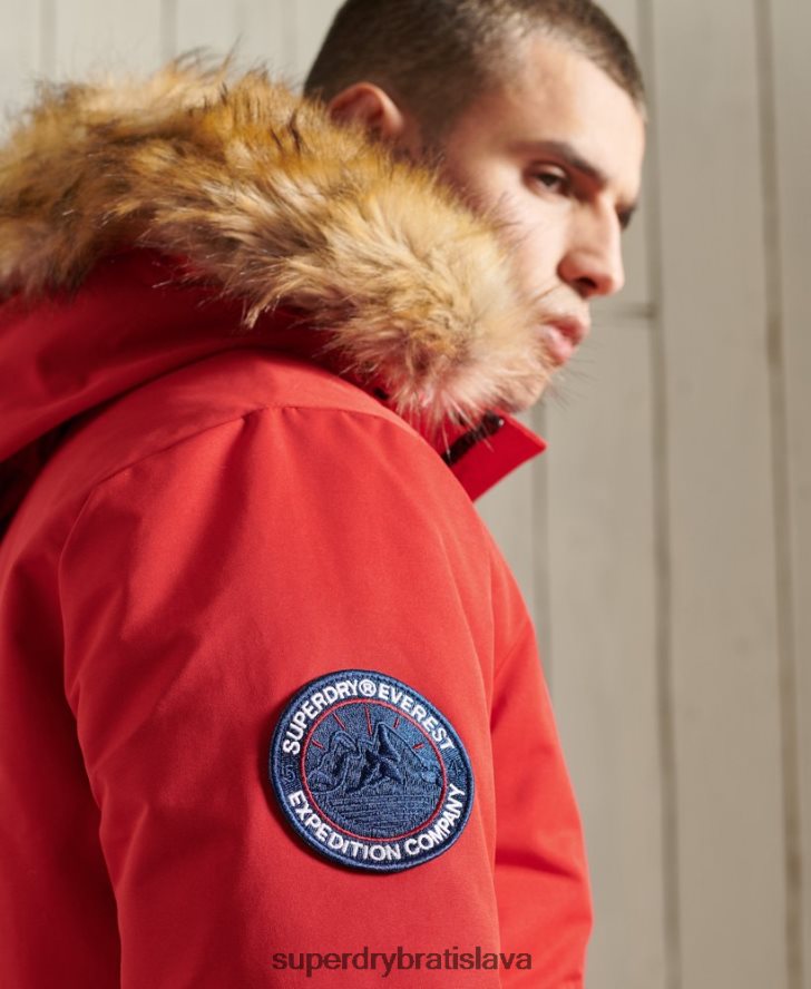 Superdry muži Everest bomber bunda 6B4ZTR1083 oblečenie červená