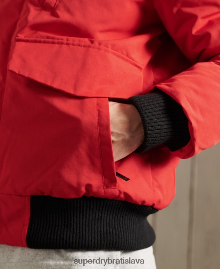Superdry muži Everest bomber bunda 6B4ZTR1083 oblečenie červená