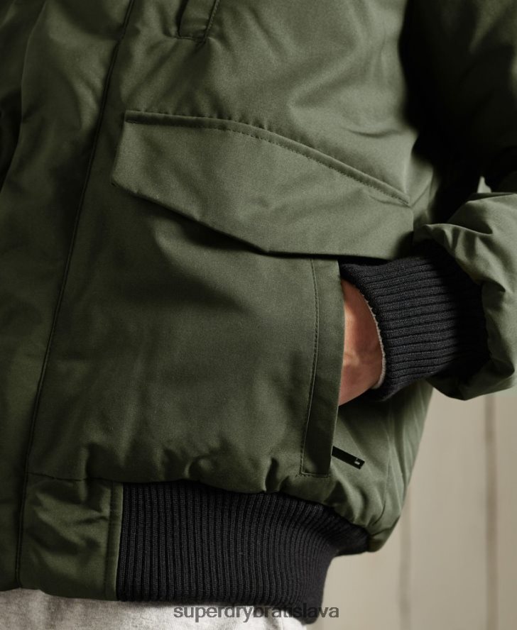 Superdry muži Everest bomber bunda 6B4ZTR1084 oblečenie kaki