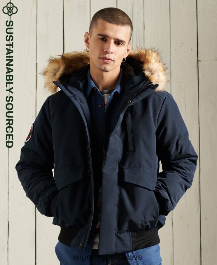 Superdry muži Everest bomber bunda 6B4ZTR1085 oblečenie námorníctvo