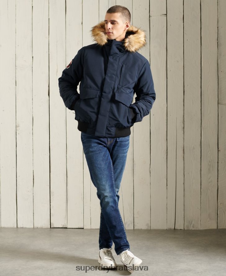 Superdry muži Everest bomber bunda 6B4ZTR1085 oblečenie námorníctvo