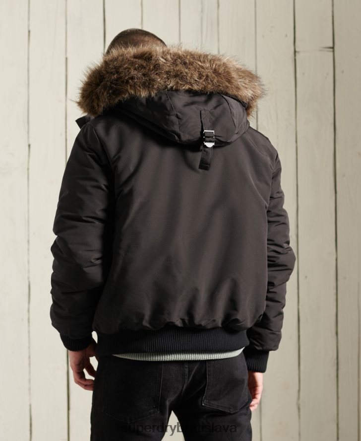 Superdry muži Everest bomber bunda 6B4ZTR1120 oblečenie čierna