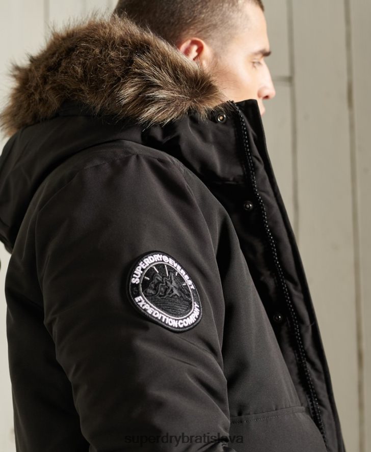 Superdry muži Everest bomber bunda 6B4ZTR1120 oblečenie čierna