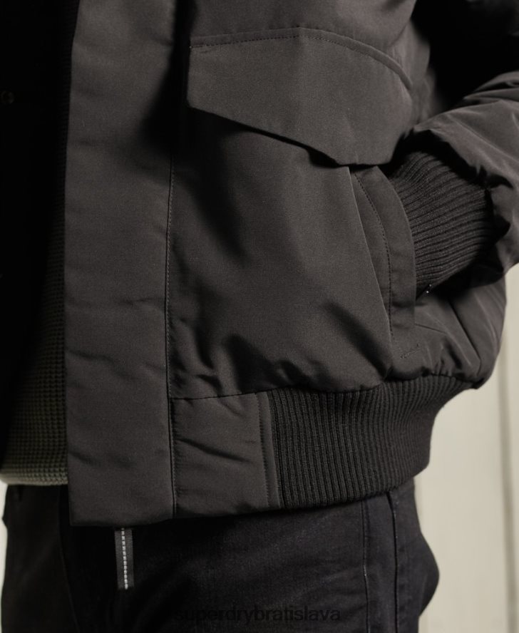 Superdry muži Everest bomber bunda 6B4ZTR1120 oblečenie čierna