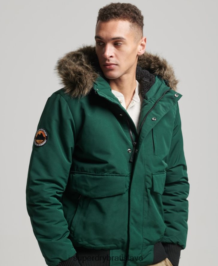 Superdry muži Everest bomber bunda 6B4ZTR1168 oblečenie zelená