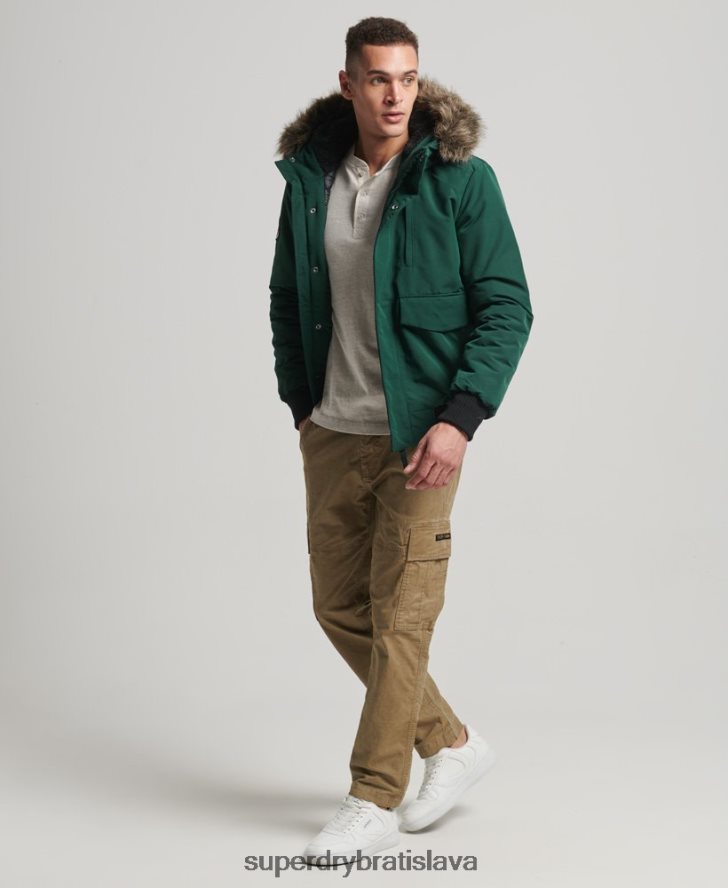 Superdry muži Everest bomber bunda 6B4ZTR1168 oblečenie zelená