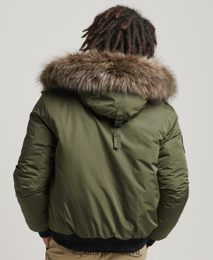 Superdry muži Everest bomber bunda 6B4ZTR4452 oblečenie kaki