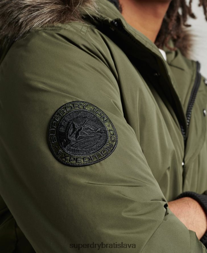 Superdry muži Everest bomber bunda 6B4ZTR4452 oblečenie kaki