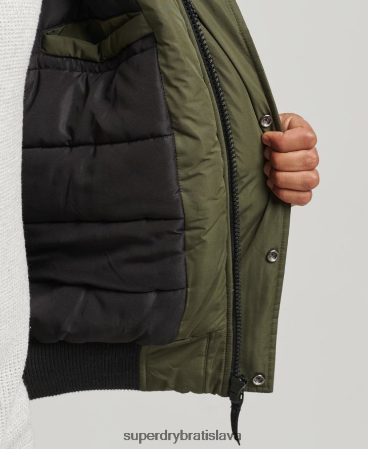 Superdry muži Everest bomber bunda 6B4ZTR4452 oblečenie kaki