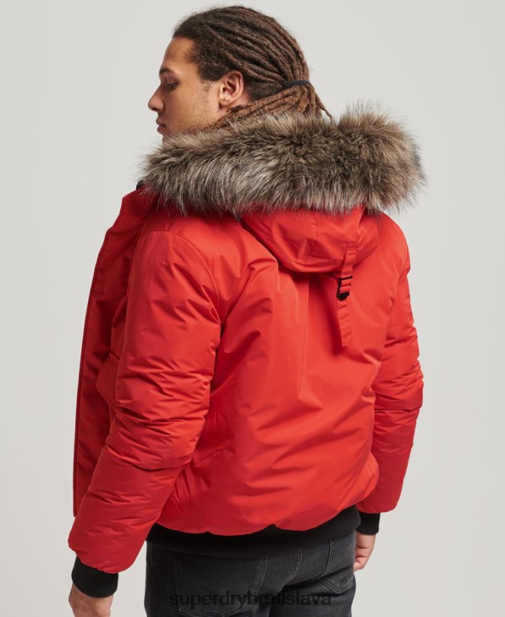 Superdry muži Everest bomber bunda 6B4ZTR4455 oblečenie červená