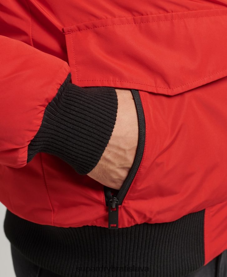 Superdry muži Everest bomber bunda 6B4ZTR4455 oblečenie červená