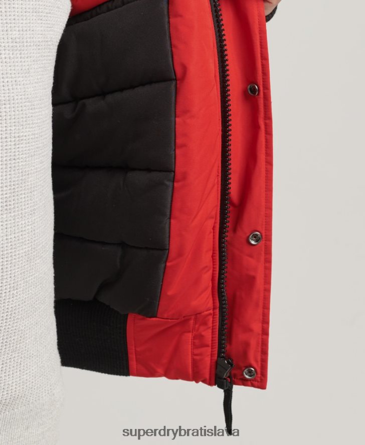 Superdry muži Everest bomber bunda 6B4ZTR4455 oblečenie červená