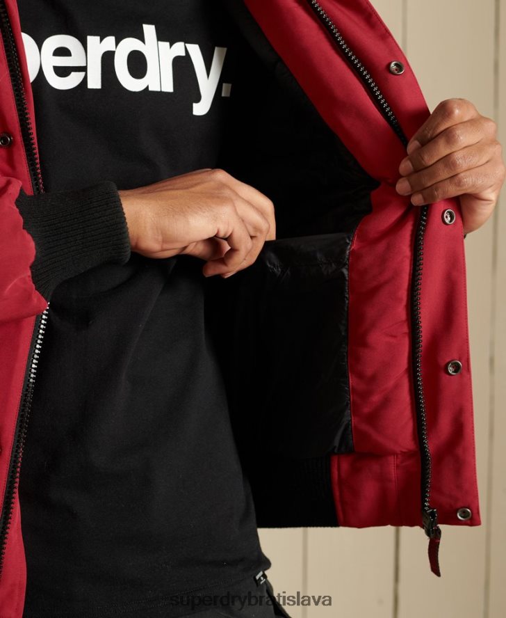 Superdry muži Everest bomber bunda 6B4ZTR4494 oblečenie červená