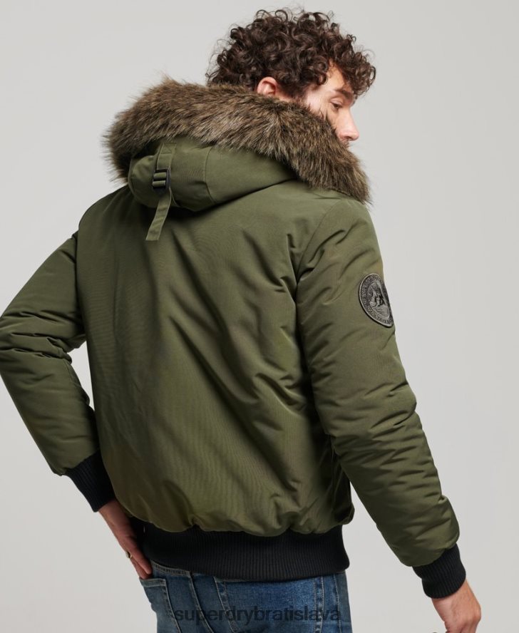 Superdry muži Everest bomber bunda 6B4ZTR4497 oblečenie zelená
