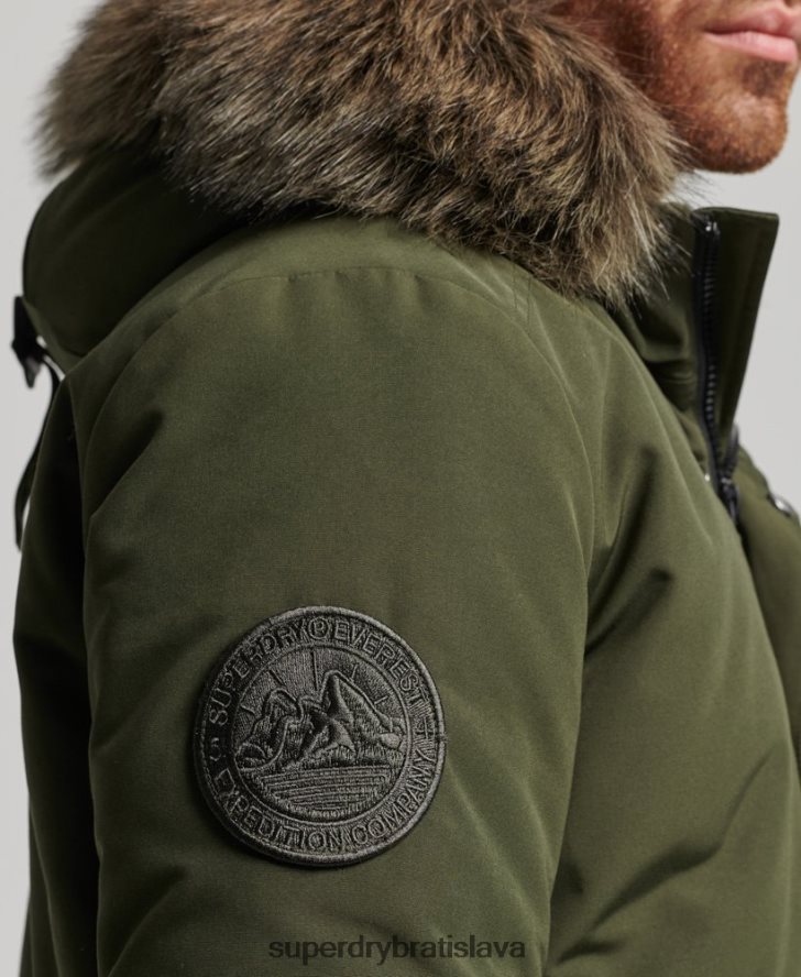 Superdry muži Everest bomber bunda 6B4ZTR4497 oblečenie zelená