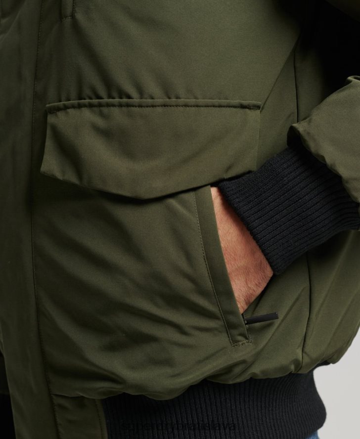 Superdry muži Everest bomber bunda 6B4ZTR4497 oblečenie zelená