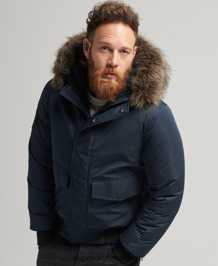 Superdry muži Everest bomber bunda 6B4ZTR4500 oblečenie námorníctvo