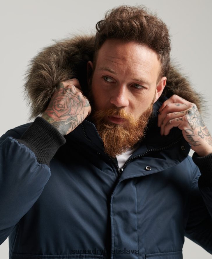 Superdry muži Everest bomber bunda 6B4ZTR4500 oblečenie námorníctvo