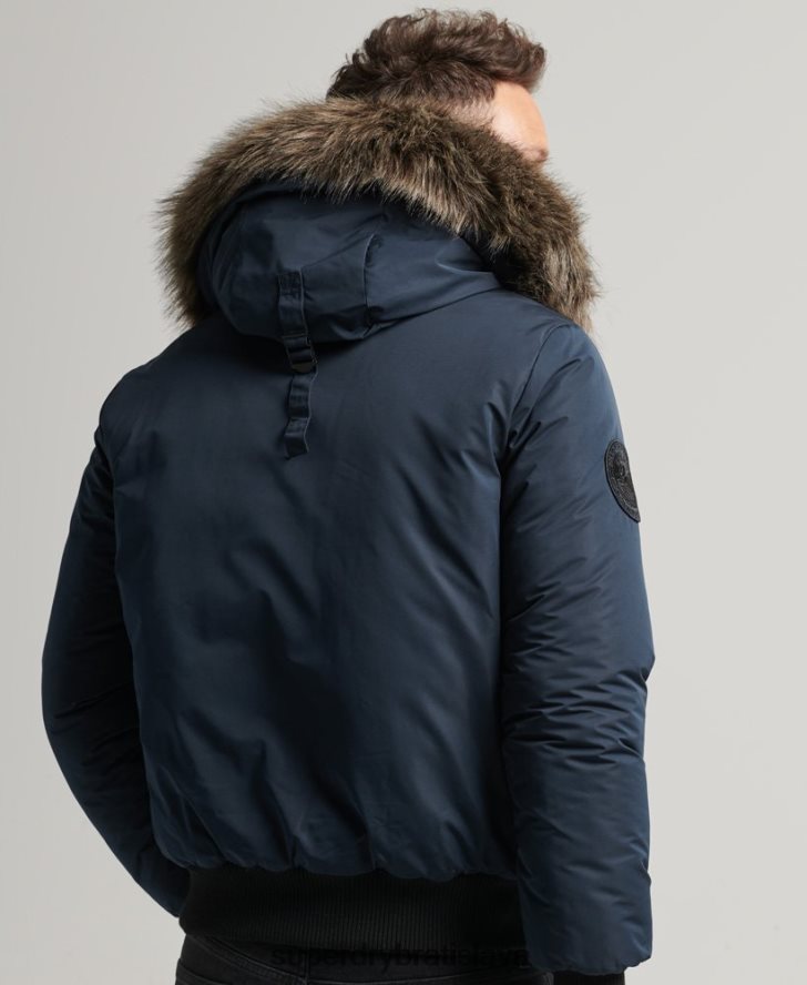 Superdry muži Everest bomber bunda 6B4ZTR4500 oblečenie námorníctvo