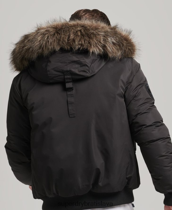 Superdry muži Everest bomber bunda 6B4ZTR4503 oblečenie tmavošedý