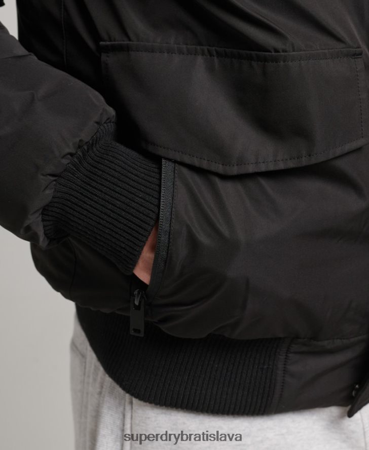 Superdry muži Everest bomber bunda 6B4ZTR4503 oblečenie tmavošedý