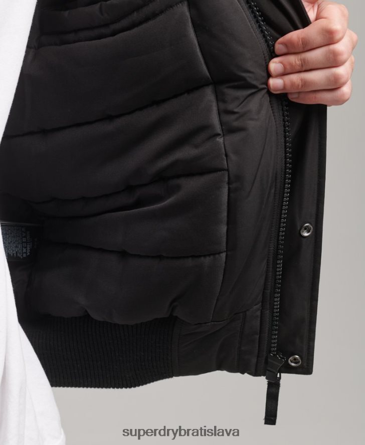 Superdry muži Everest bomber bunda 6B4ZTR4503 oblečenie tmavošedý