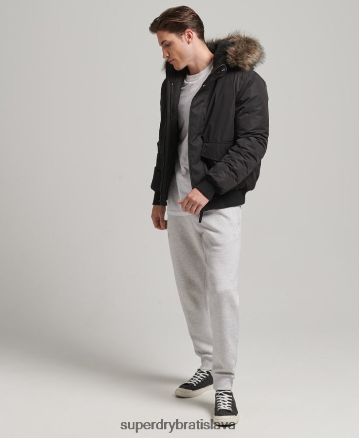 Superdry muži Everest bomber bunda 6B4ZTR4503 oblečenie tmavošedý