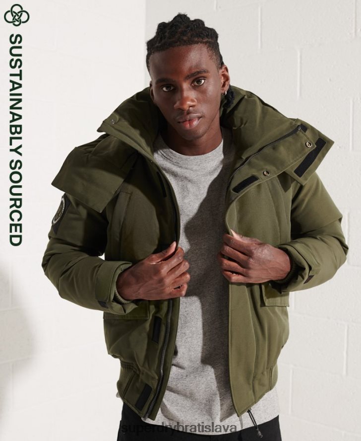 Superdry muži Everest bomber bunda 6B4ZTR4518 oblečenie kaki