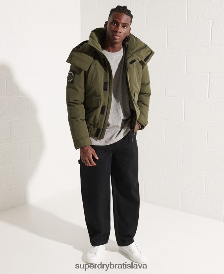 Superdry muži Everest bomber bunda 6B4ZTR4518 oblečenie kaki