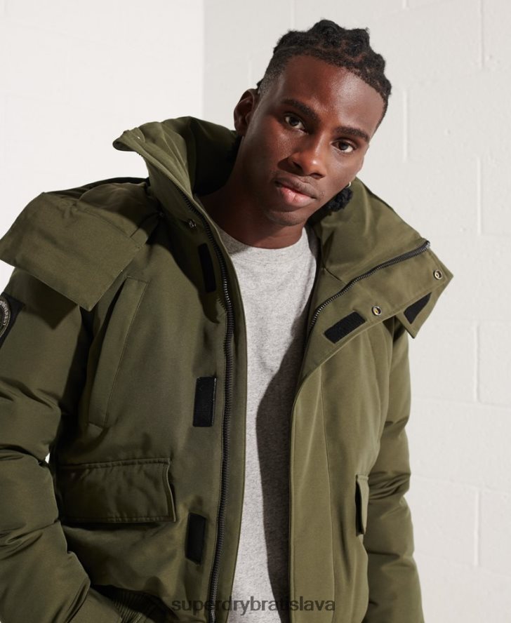 Superdry muži Everest bomber bunda 6B4ZTR4518 oblečenie kaki