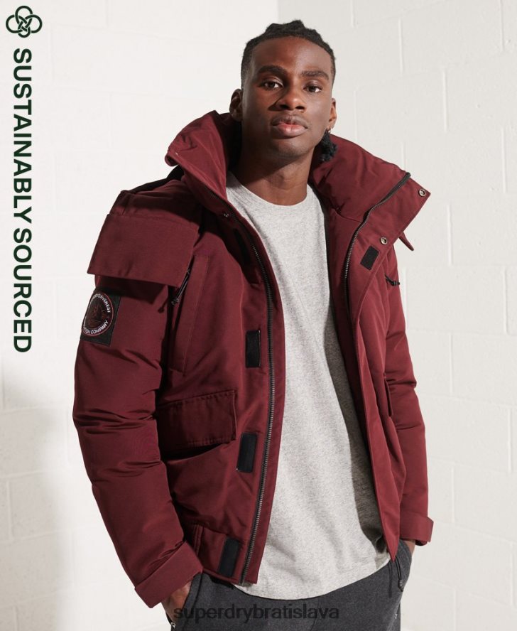Superdry muži Everest bomber bunda 6B4ZTR4523 oblečenie červená