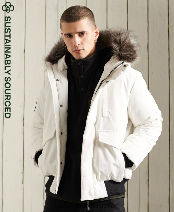 Superdry muži Everest bomber bunda 6B4ZTR4567 oblečenie krém