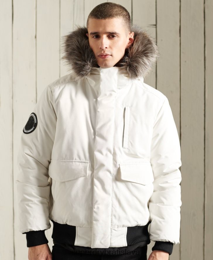 Superdry muži Everest bomber bunda 6B4ZTR4567 oblečenie krém