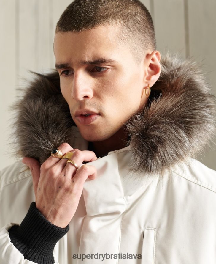 Superdry muži Everest bomber bunda 6B4ZTR4567 oblečenie krém
