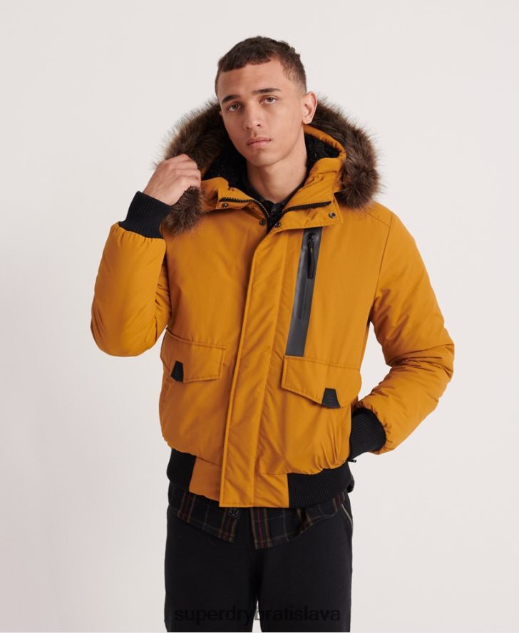 Superdry muži Everest bomber bunda 6B4ZTR4604 oblečenie žltá