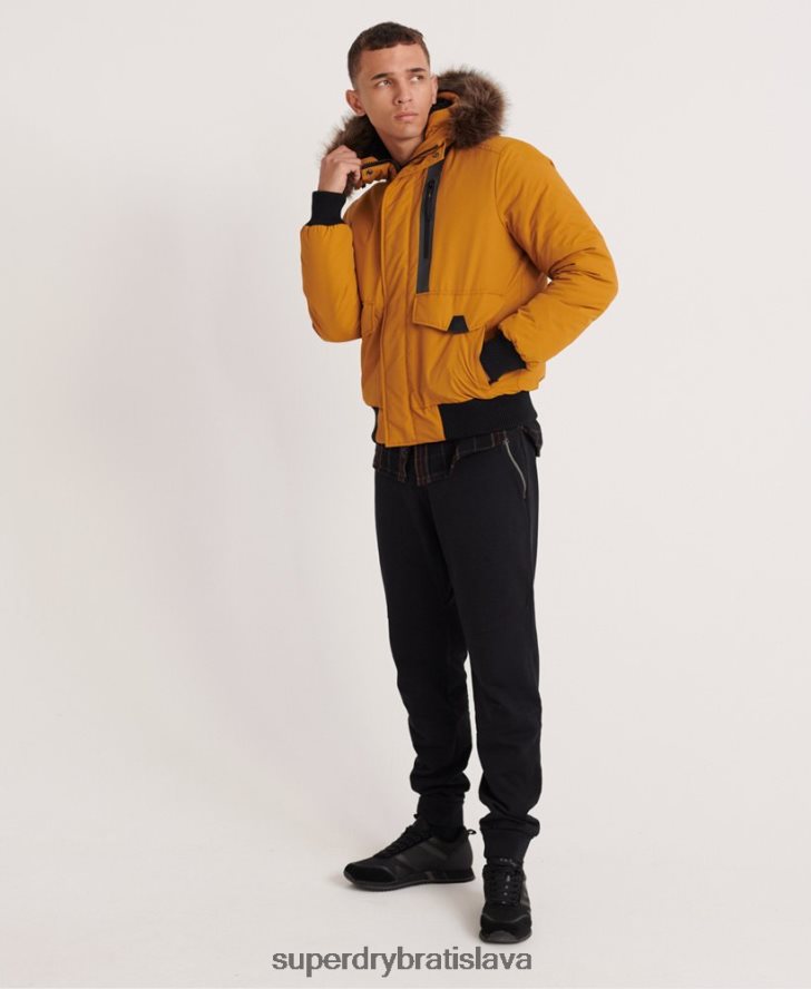 Superdry muži Everest bomber bunda 6B4ZTR4604 oblečenie žltá