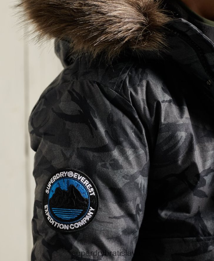 Superdry muži Everest bomber bunda 6B4ZTR4631 oblečenie sivá