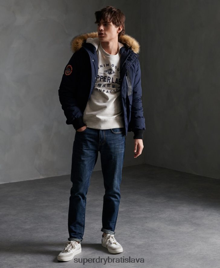 Superdry muži Everest bomber bunda 6B4ZTR4646 oblečenie námorníctvo
