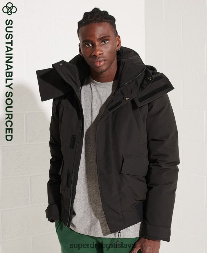 Superdry muži Everest bomber bunda 6B4ZTR4653 oblečenie čierna