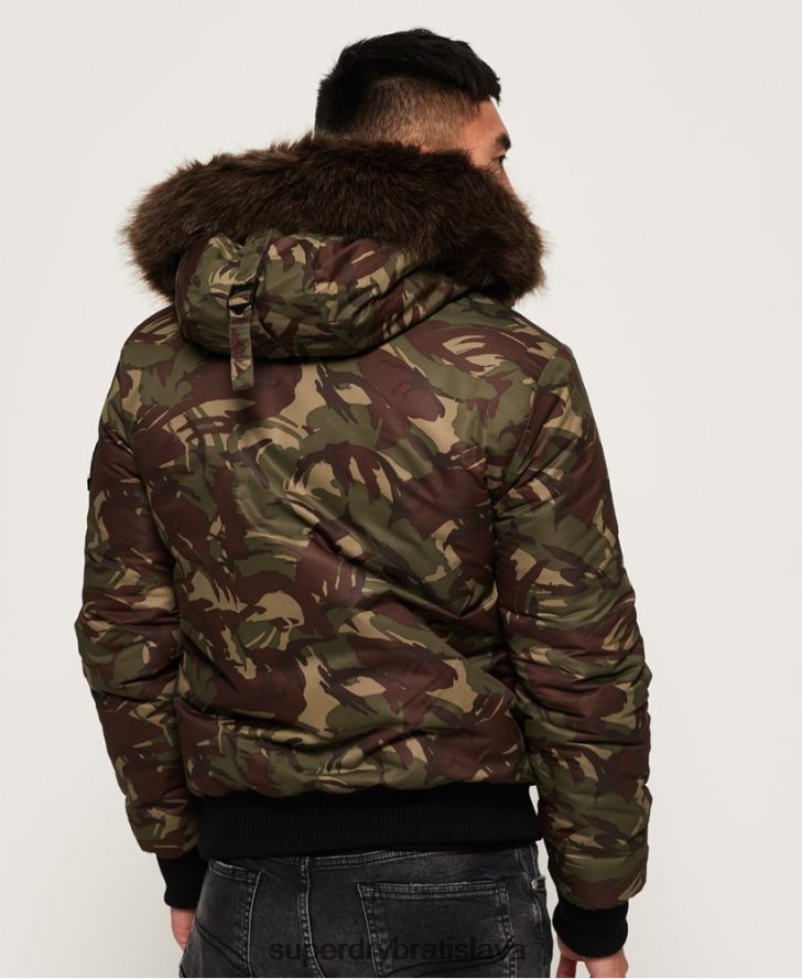 Superdry muži Everest bomber bunda 6B4ZTR4708 oblečenie kaki