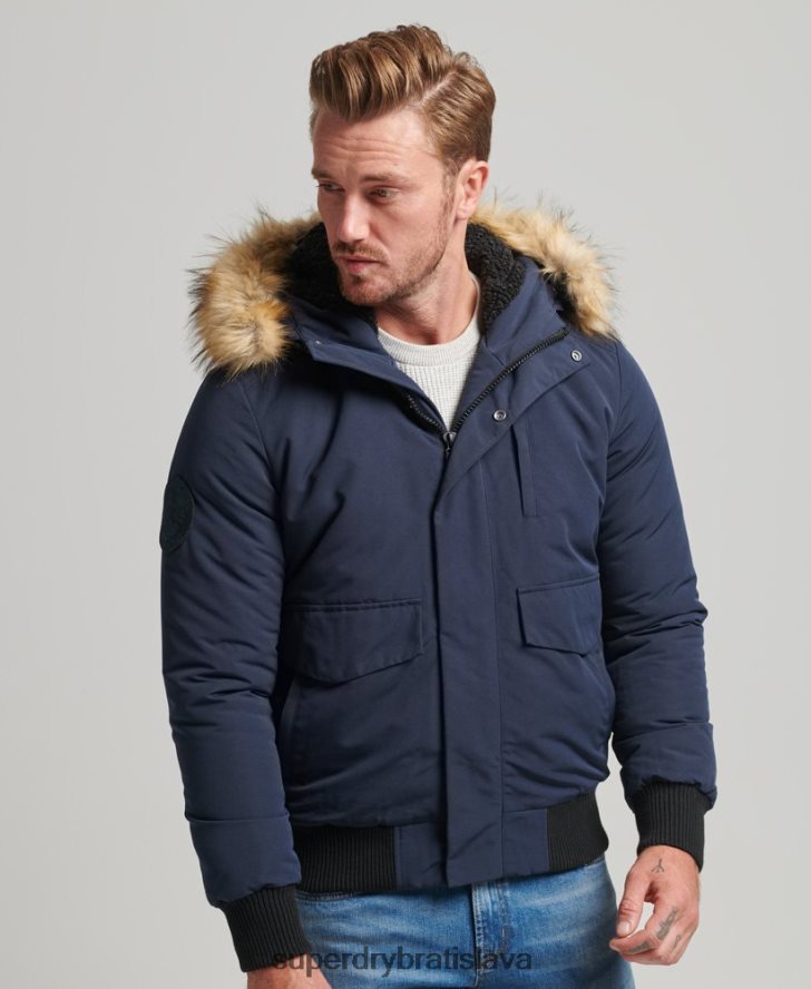 Superdry muži Everest bomber bunda 6B4ZTR964 oblečenie námorníctvo