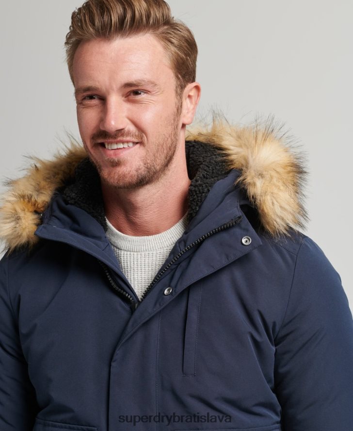 Superdry muži Everest bomber bunda 6B4ZTR964 oblečenie námorníctvo