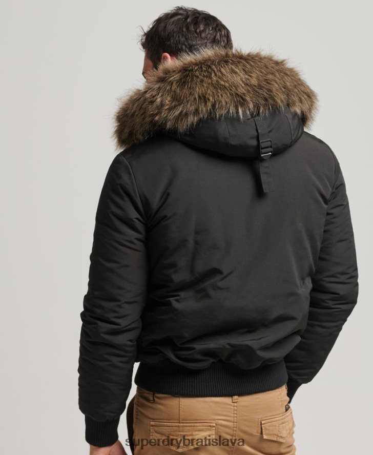 Superdry muži Everest bomber bunda 6B4ZTR983 oblečenie tmavošedý