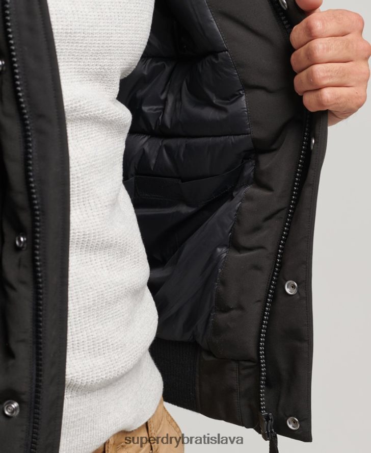 Superdry muži Everest bomber bunda 6B4ZTR983 oblečenie tmavošedý