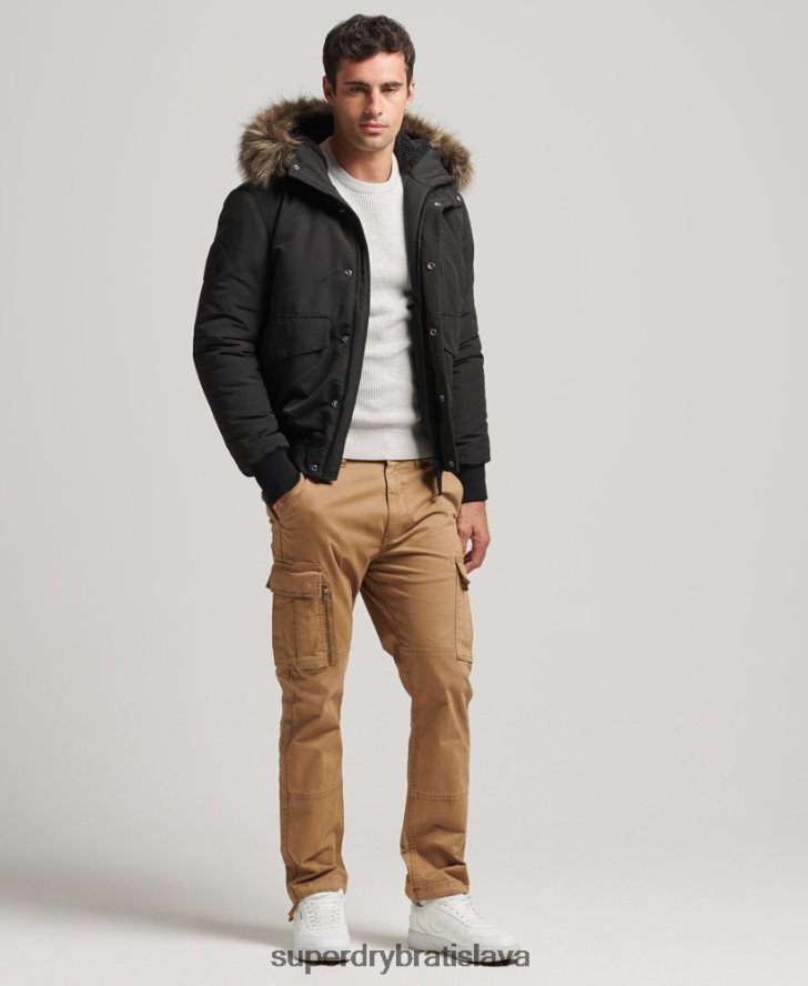 Superdry muži Everest bomber bunda 6B4ZTR983 oblečenie tmavošedý