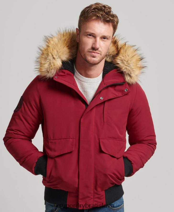 Superdry muži Everest bomber bunda 6B4ZTR992 oblečenie červená