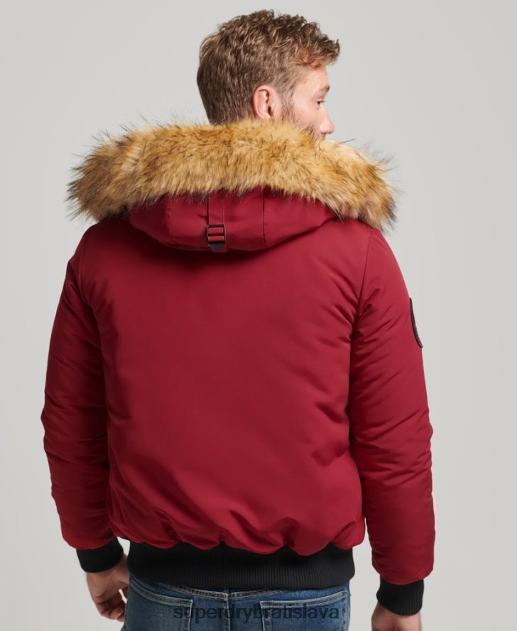 Superdry muži Everest bomber bunda 6B4ZTR992 oblečenie červená