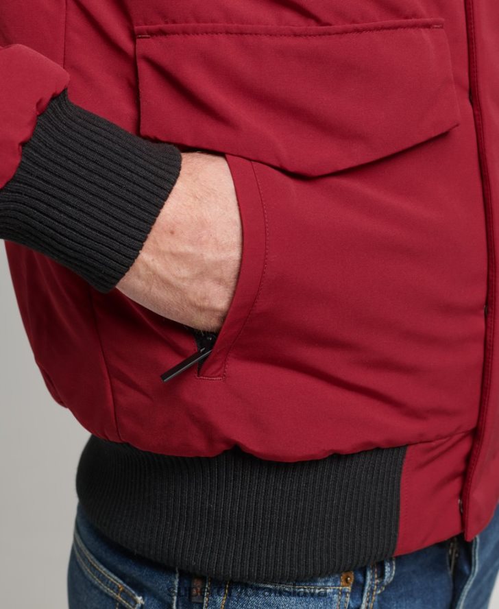 Superdry muži Everest bomber bunda 6B4ZTR992 oblečenie červená